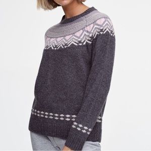 KARI TRAA Women’s Sundve Knit Sweater Crewneck in Dove size: XS